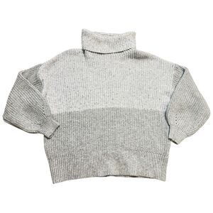 American Eagle Women's Grey Sweater Size S Turtleneck Long Sleeve Knit Winter
